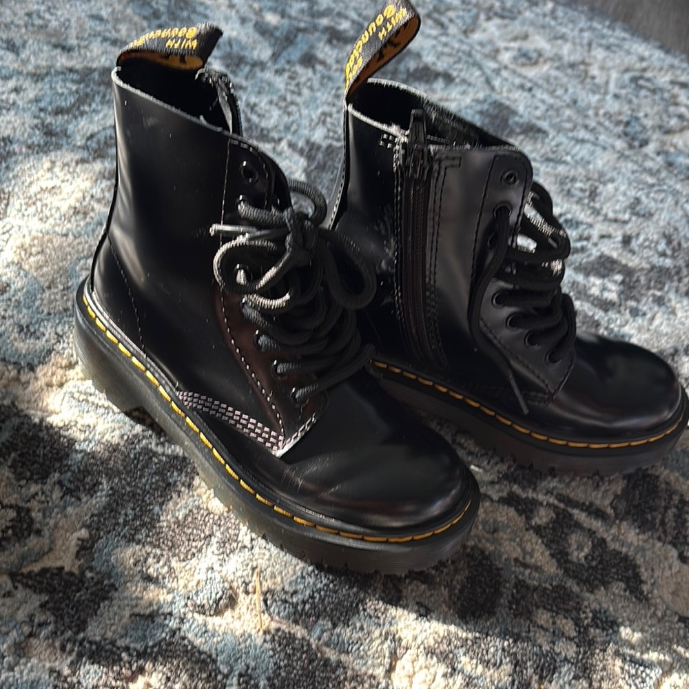 Dr. Martens Black Kids Boots
